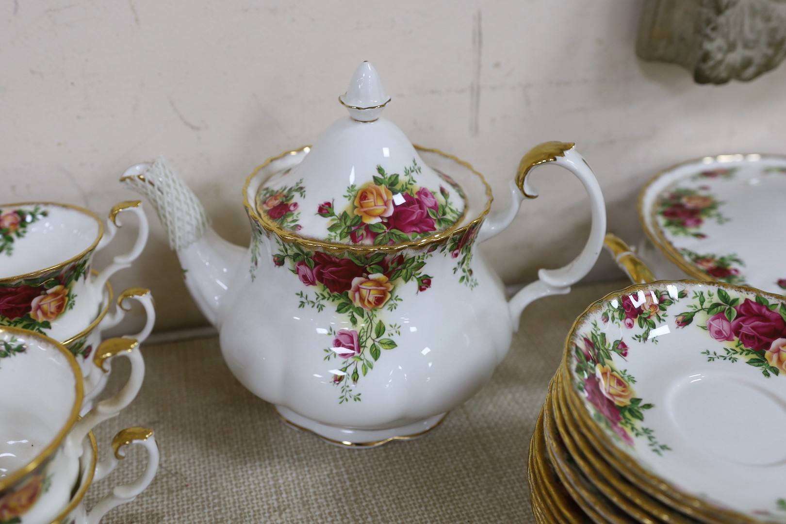 A large quantity of Royal Albert Old Country Rose dinner and tea wares